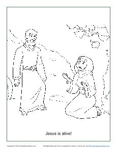 Jesus Is Alive! Resurrection Coloring Page On Sunday School Zone 230x298 Jesus Is Alive! Resurrection Coloring Page On Sunday School Zone