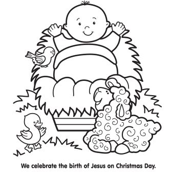 Jesus Is Born Coloring Page