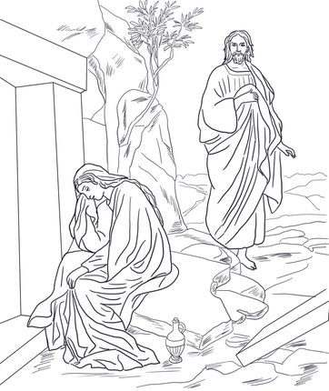 Jesus Is Risen Coloring Page at GetColorings.com | Free printable ...