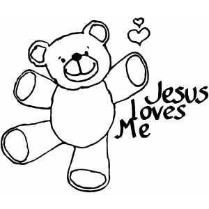 Jesus Loves Me Coloring Page 300x300 Jesus Loves Me Coloring Page