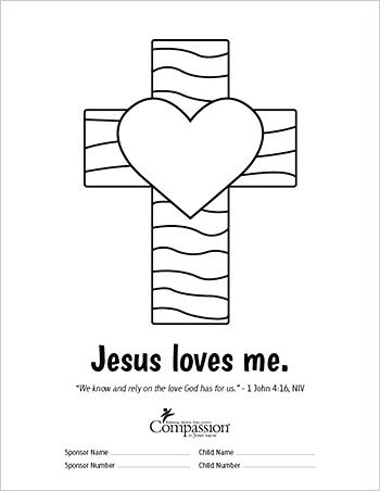 350x452 Jesus Loves Me Coloring P Popular Jesus Loves You Coloring Page