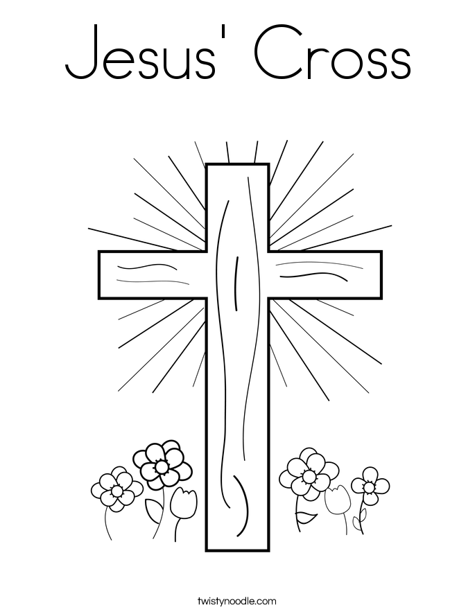 Jesus' Cross Coloring Page 685x886 Jesus' Cross Coloring Page