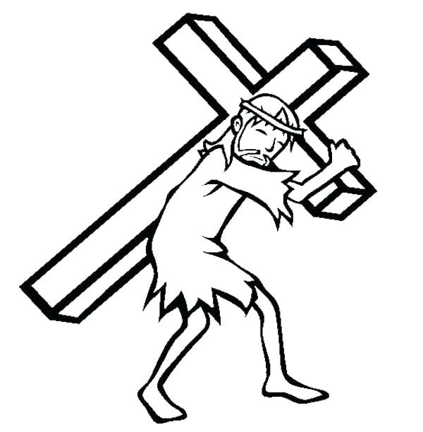 Jesus On The Cross Coloring Page Coloring Pages Of On The Cross 600x612 Jesus On The Cross Coloring Page Coloring Pages Of On The Cross
