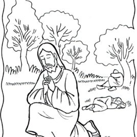 268x268 Jesus Praying Coloring Page Printable Archives