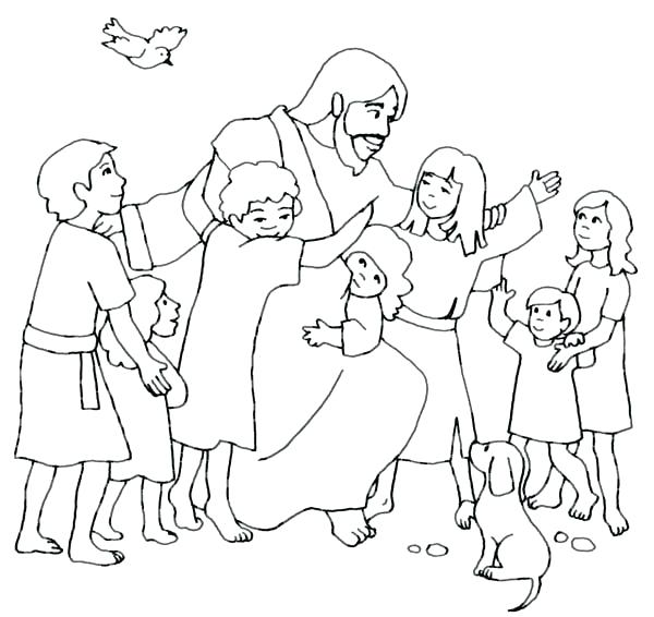 Jesus Coloring Pages For Kids Printable Color Page Perfect 600x566 Jesus Coloring Pages For Kids Printable Color Page Perfect