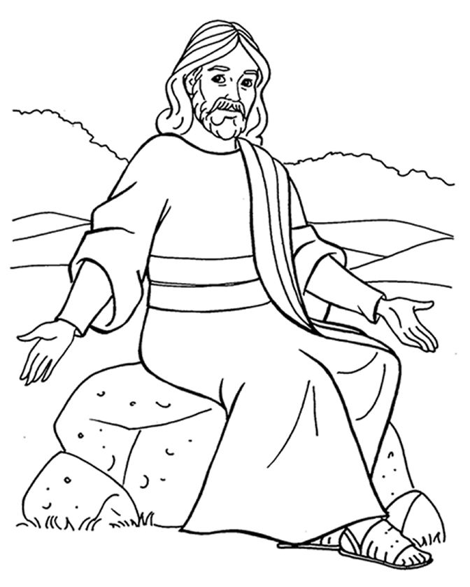 Jesus Teaching Parables Coloring Pages Junior Church 672x838 Jesus Teaching Parables Coloring Pages Junior Church