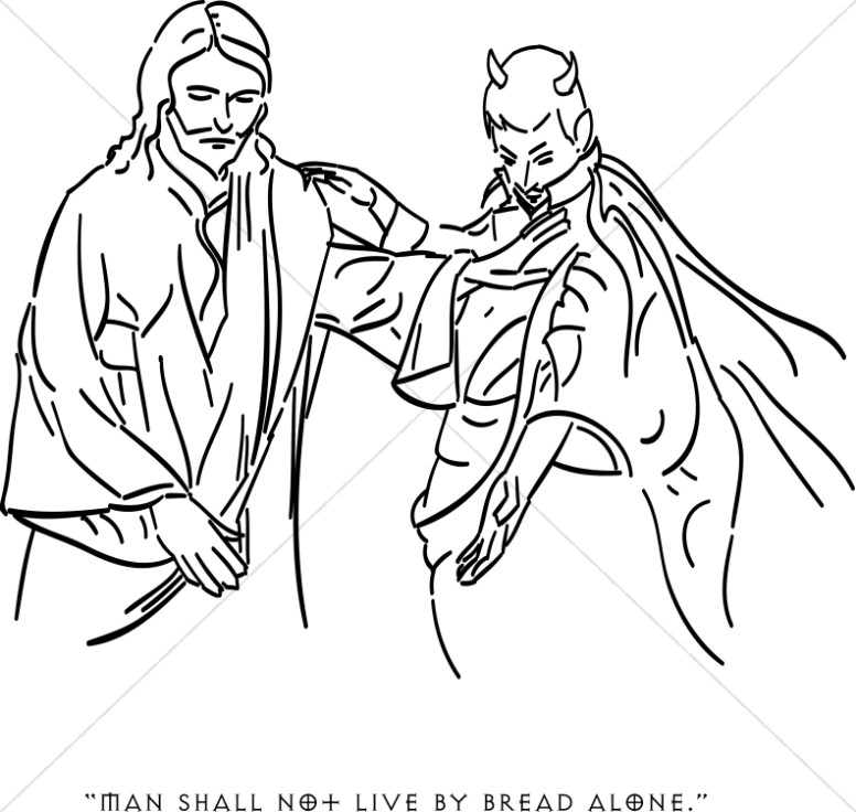 776x736 Temptation Of Christ Clipart, Temptation Of Jesus Clipart