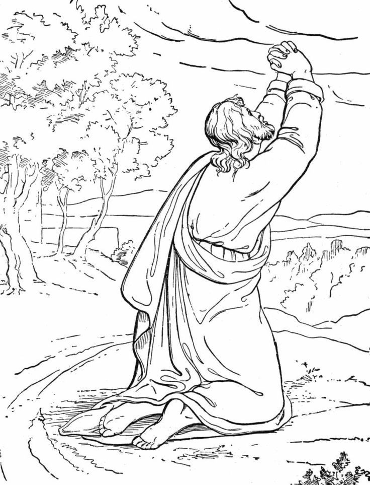 736x963 The Temptation Of Jesus Coloring Page Bible New Testament