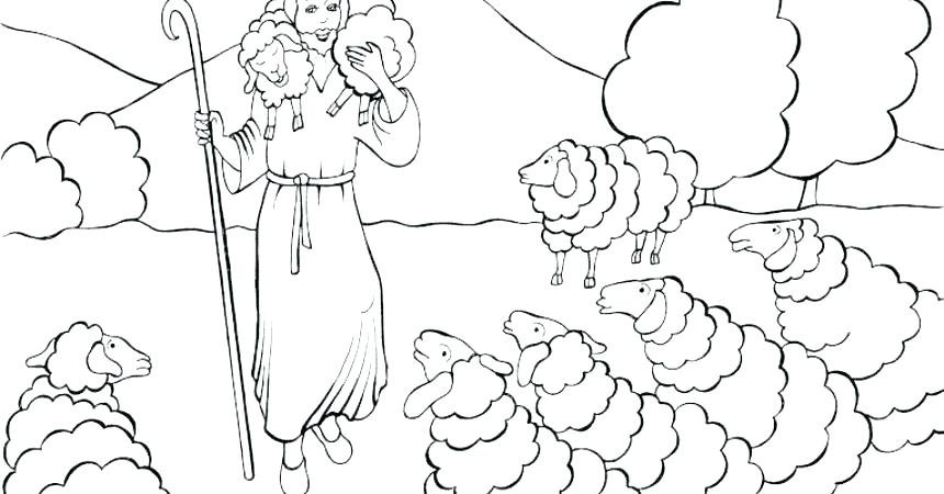 Jesus The Good Shepherd Coloring Pages at GetColorings.com | Free ...