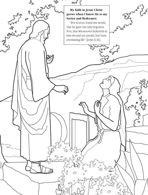 493x650 Jesus Resurrection Coloring Pages Unique Jesus Appears To His