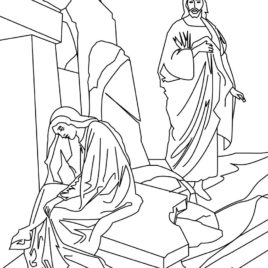268x268 Printable Coloring Pages Of Jesus Resurrection Archives