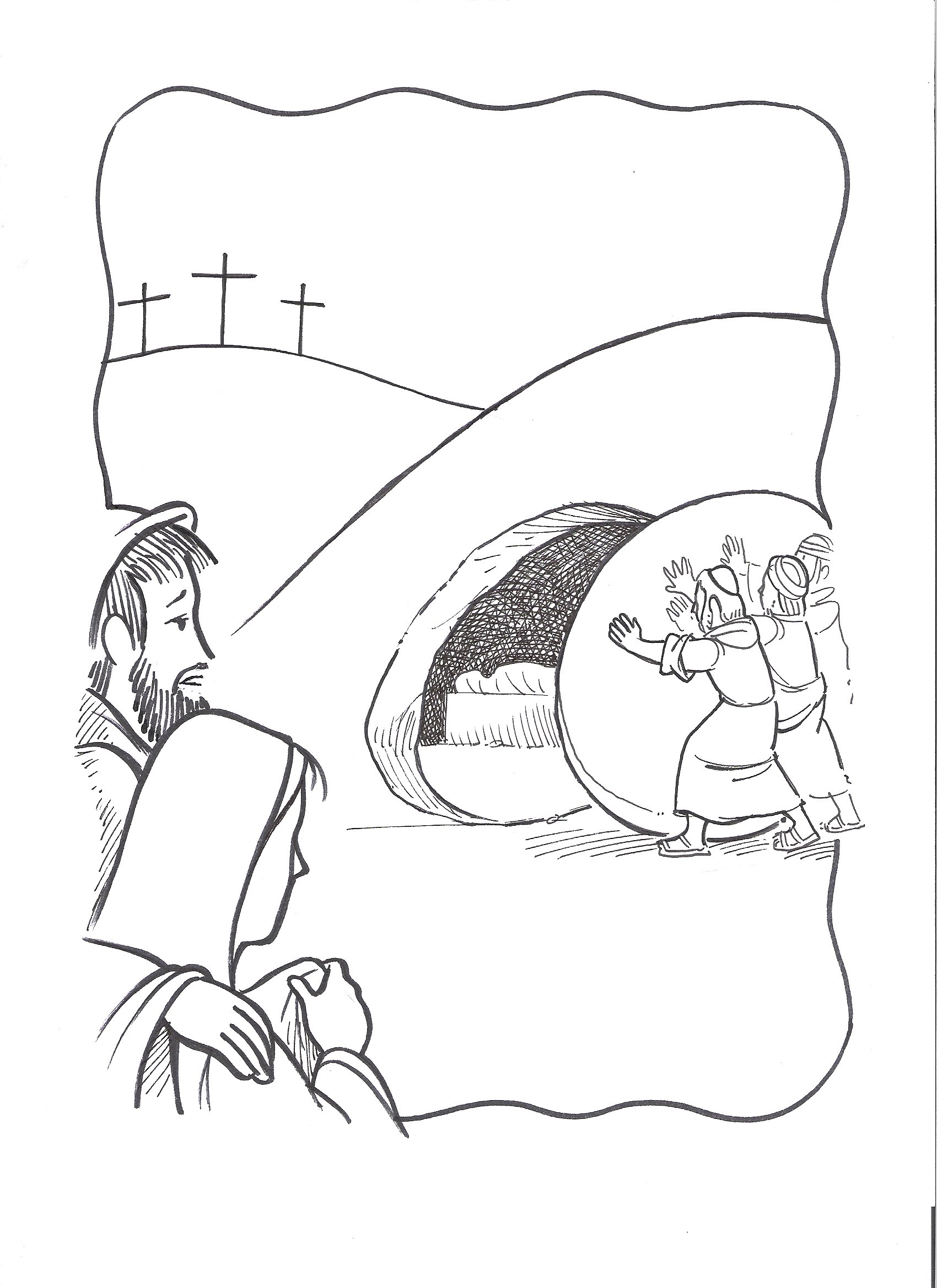 Jesus Tomb Coloring Page at GetColorings.com | Free printable colorings
