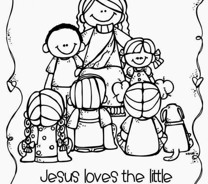 Jesus And The Children Coloring Page Coloring Pages 678x600 Jesus And The Children Coloring Page Coloring Pages