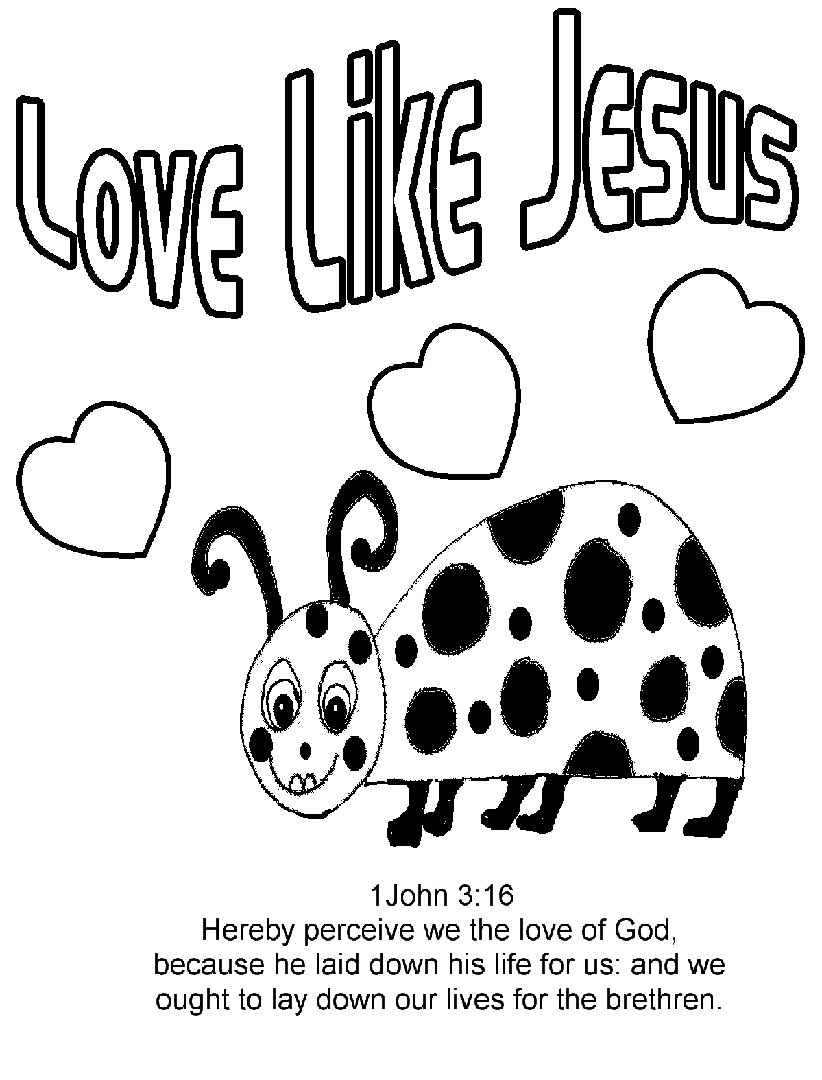 Children's Gems In My Treasure Box Love Bug For Jesus Coloring Pages 1199x1574 Children's Gems In My Treasure Box Love Bug For Jesus Coloring Pages