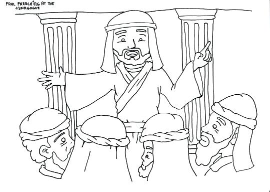 540x383 Jesus Walks On Water Coloring Page Peter Preaching At Coloring