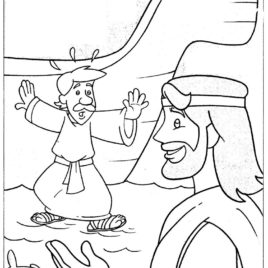 268x268 Coloring Page Jesus Walks On Water Archives