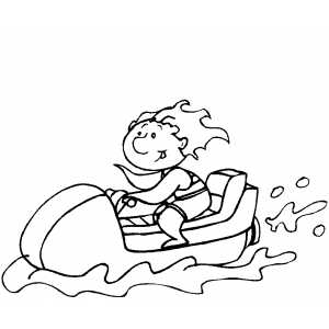 Jet Ski Coloring Pages