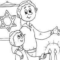 200x200 Jewish Coloring Pages 5