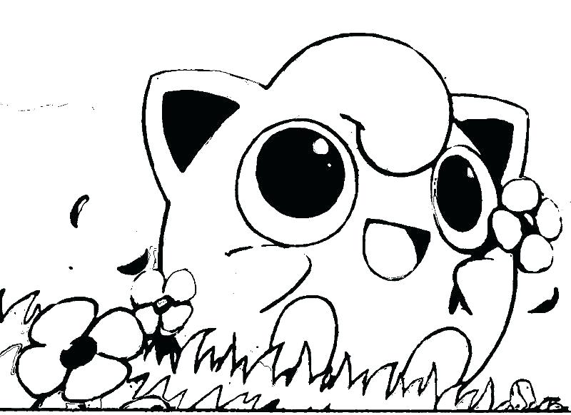 Jigglypuff Pokemon Coloring Pages Kids Printable Choose Board Sketch ...