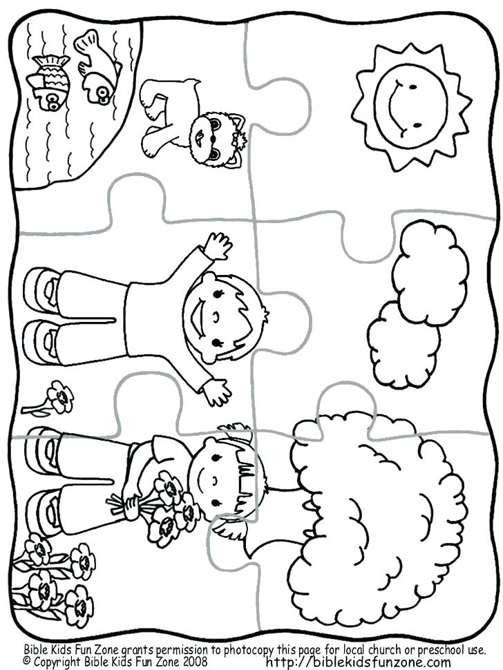 Puzzle Coloring Pages Bible Coloring Pages For Kids Also Creation 728x970 Puzzle Coloring Pages Bible Coloring Pages For Kids Also Creation