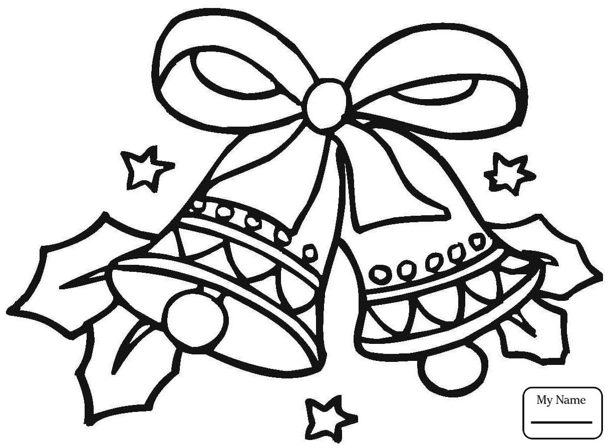 1224x895 Bell Coloring Pages Christmas Jingle Bells Holidays