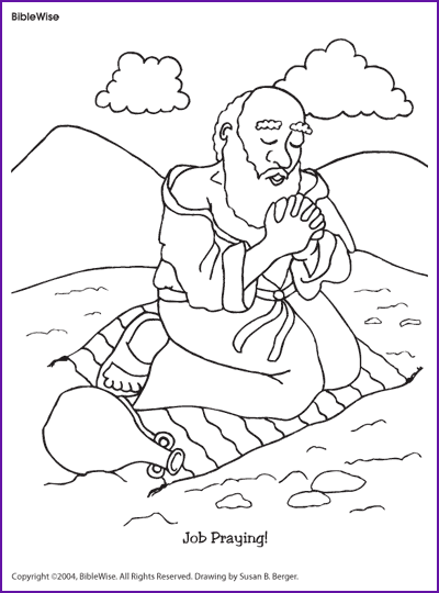 400x540 Coloring (Job Praying)
