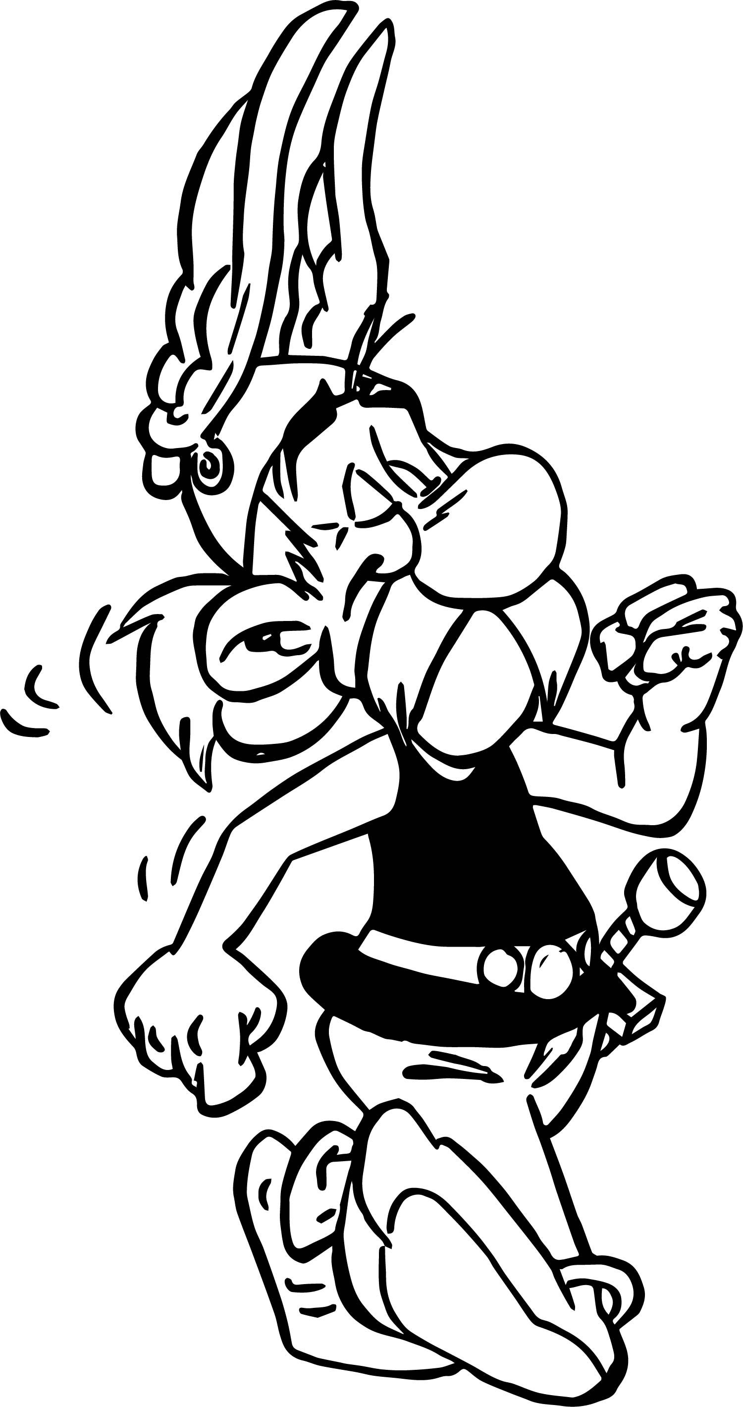 1500x2839 Asterix Jogging Coloring Page