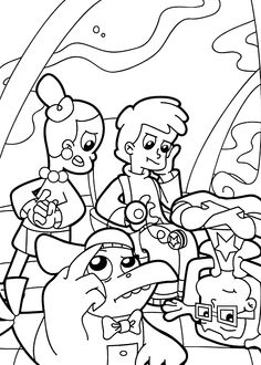 236x330 Cyberchase Joggers Cyberchase Coloring Pages