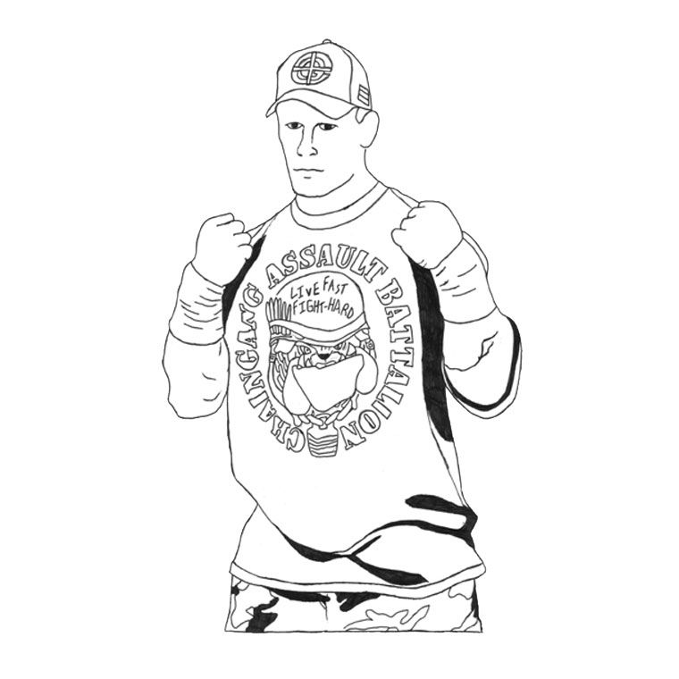 John Cena Styling Sketch Free 760x760 John Cena Styling Sketch Free