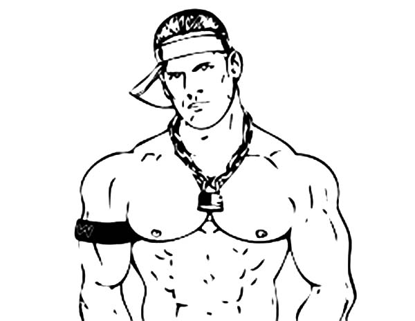 Wrestling Decisive Contender John Cena Coloring Page Color Luna 600x464 Wrestling Decisive Contender John Cena Coloring Page Color Luna