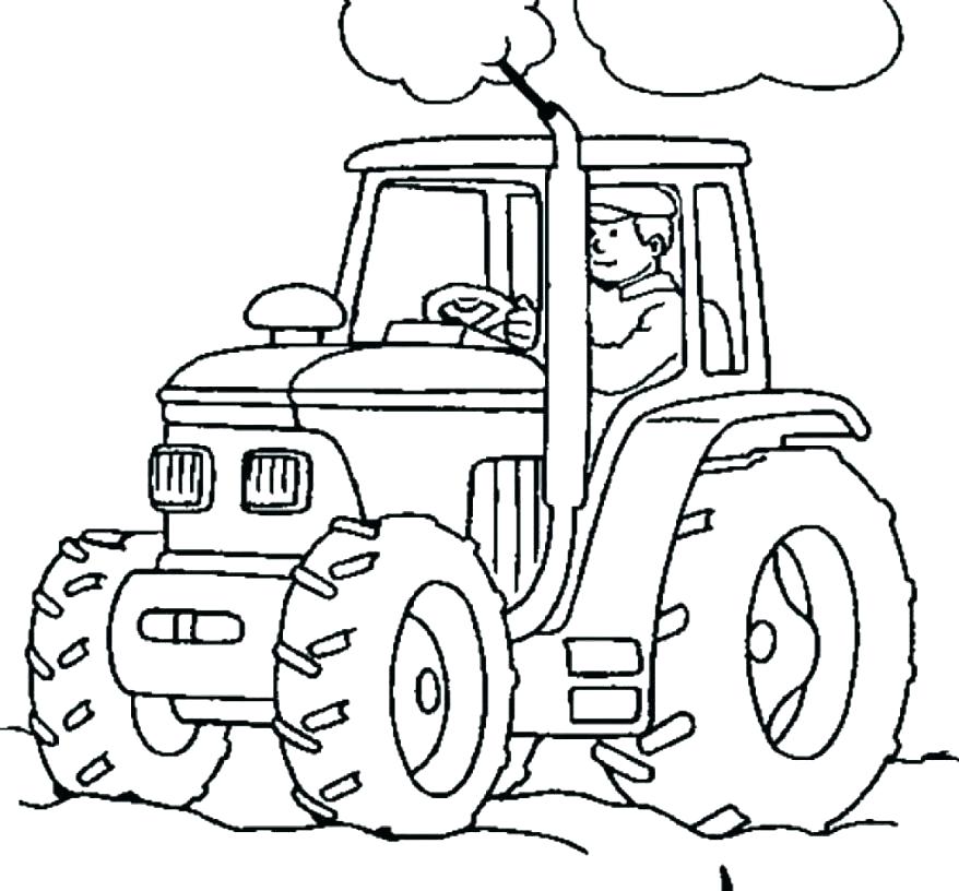 878x816 John Deere Coloring Page John Coloring Book As Well As John