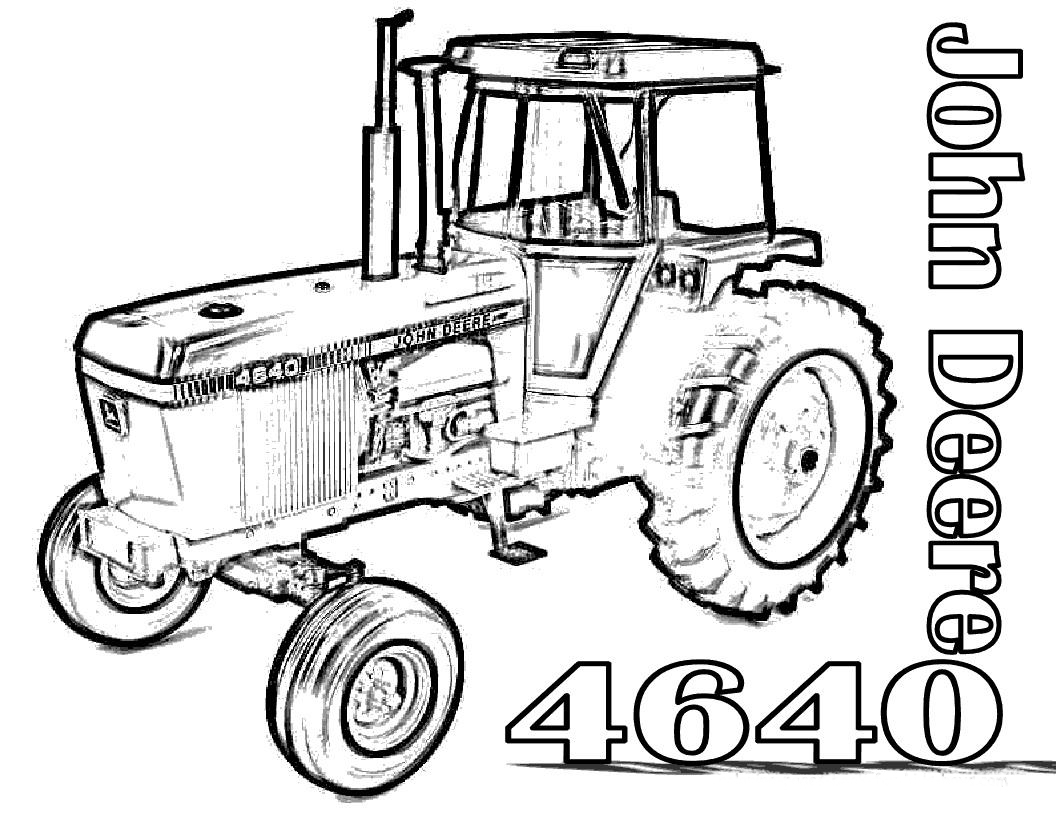 1056x816 John Deere Color Pages John Deere Tractor Coloring Pages