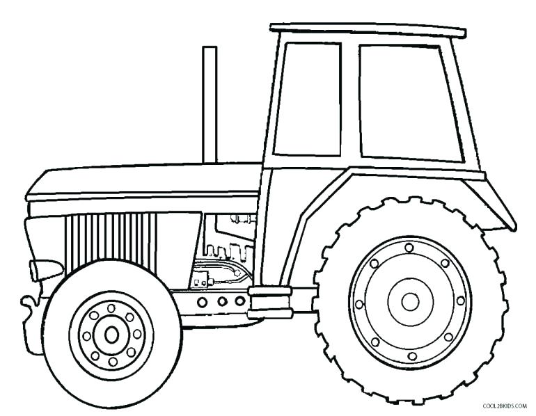 770x598 Tractor Coloring Pages Printable