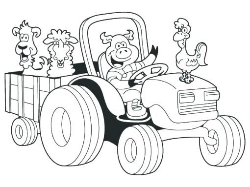 Tractor Coloring Pages Tractor Coloring Page Coloring Pages 510x383 Tractor Coloring Pages Tractor Coloring Page Coloring Pages