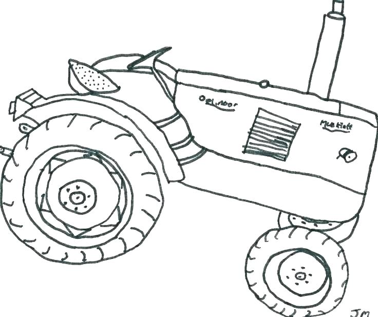 Free Tractor Coloring Pages Farm Coloring Pages Free Media Vintage 736x617 Free Tractor Coloring Pages Farm Coloring Pages Free Media Vintage