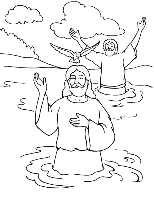 Holy Spirit Coloring Pages Baptism With Holy Spirit In John 600x779 Holy Spirit Coloring Pages Baptism With Holy Spirit In John