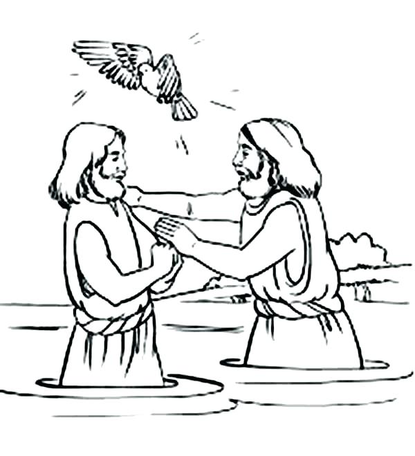 Jesus Baptism Coloring Pages Baptism Coloring Pages Holy Spirit 600x659 Jesus Baptism Coloring Pages Baptism Coloring Pages Holy Spirit