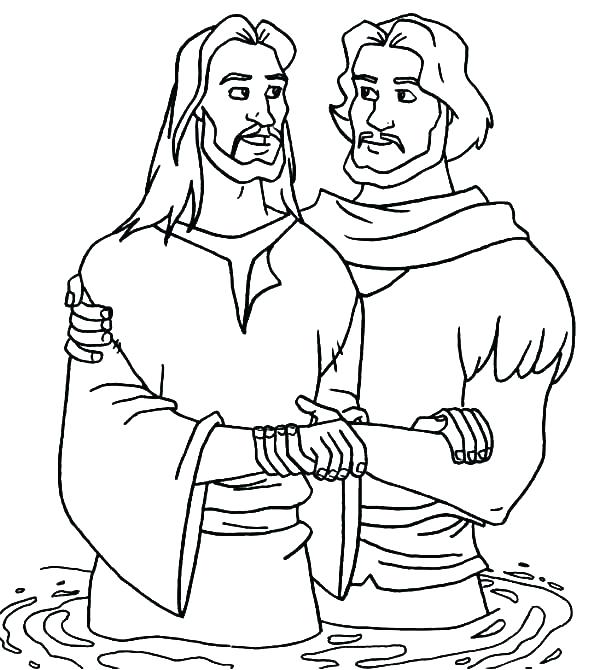 Jesus Baptism Coloring Pages Coloring Pages Baptism Coloring Page 600x670 Jesus Baptism Coloring Pages Coloring Pages Baptism Coloring Page