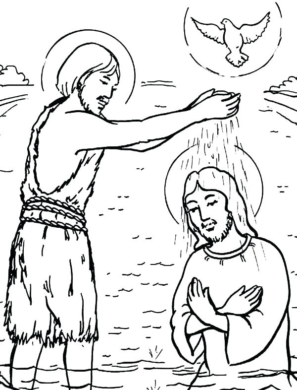 Baptism Of Jesus Coloring Page Captivating Jesus Baptism Coloring 600x786 Baptism Of Jesus Coloring Page Captivating Jesus Baptism Coloring