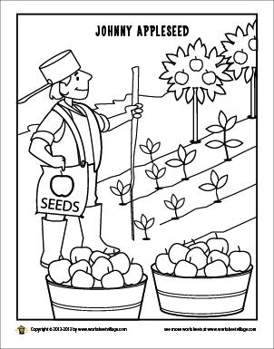 Johnnyappleseedcoloringpage.png 302x385 Johnnyappleseedcoloringpage.png