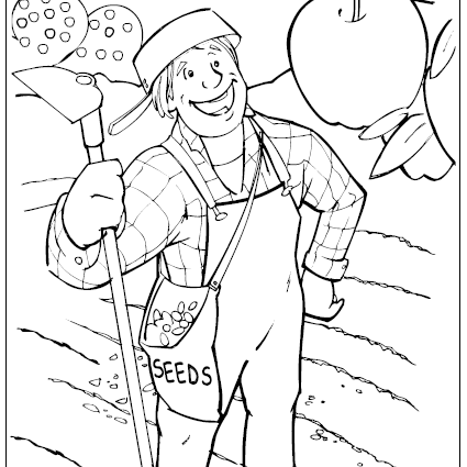 Free Johnny Appleseed Coloring Pages Education World Coloring 425x425 Free Johnny Appleseed Coloring Pages Education World Coloring