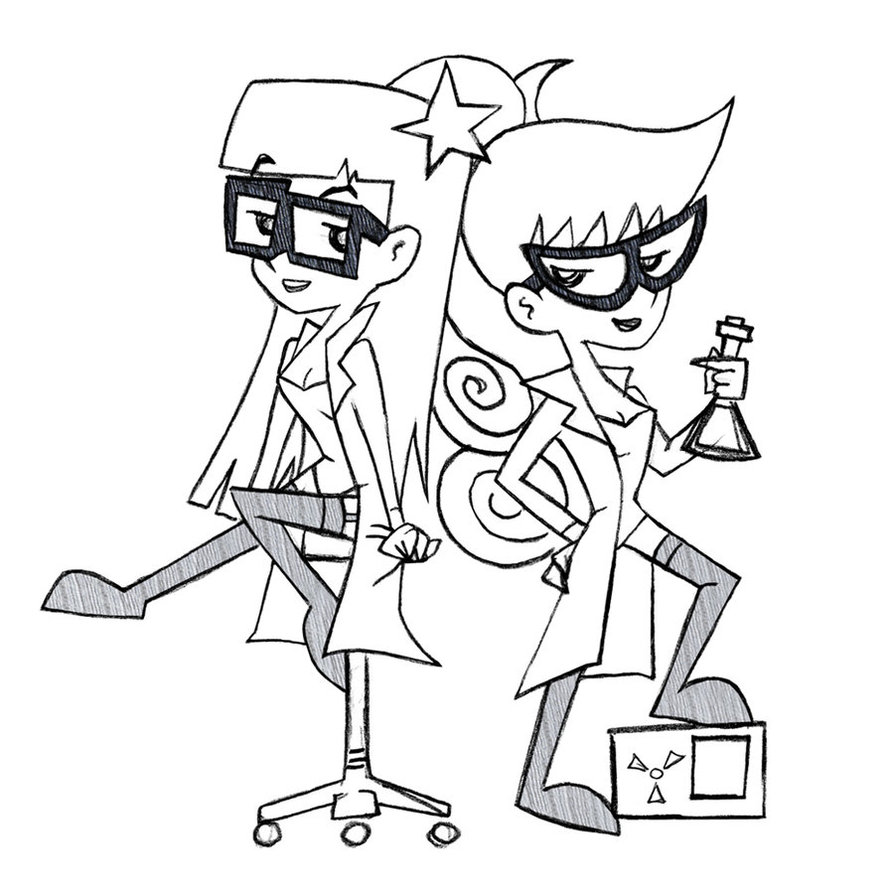 Johnny Test Coloring Pages Susan Amp Mary 894x894 Johnny Test Coloring Pages Susan Amp Mary