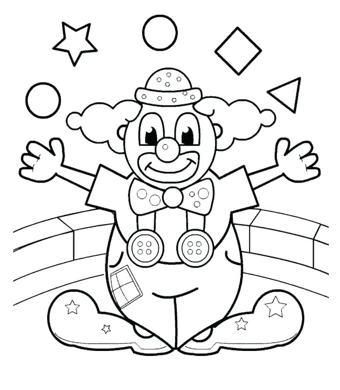 697x799 Clown Coloring Pages Printable Scary Clown Coloring Pages Coloring