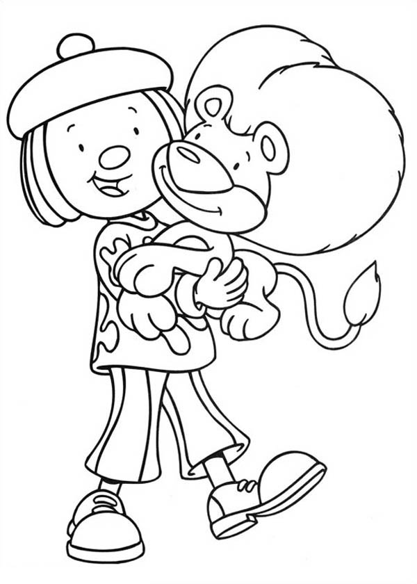 600x840 Jojo Carrying Goliath In Jojo's Circus Coloring Page