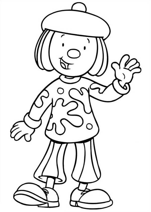 600x840 Jojo From Jojo's Circus Greeting Us Coloring Page