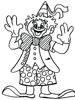 302x400 Circus Coloring Pages Clown Coloring Pages To Print Clowns