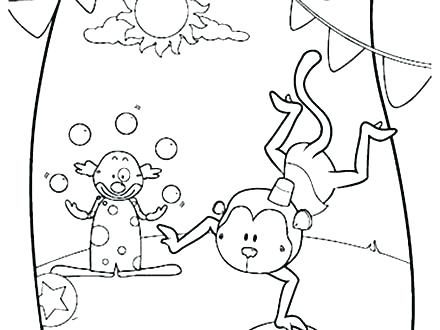 440x330 Circus Coloring Pages Printable Circus Coloring Page Circus