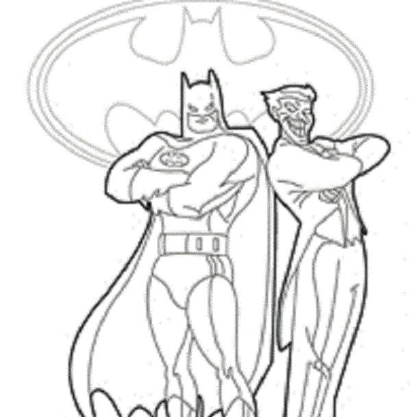 Batman And Joker Coloring Pages 600x608 Batman And Joker Coloring Pages