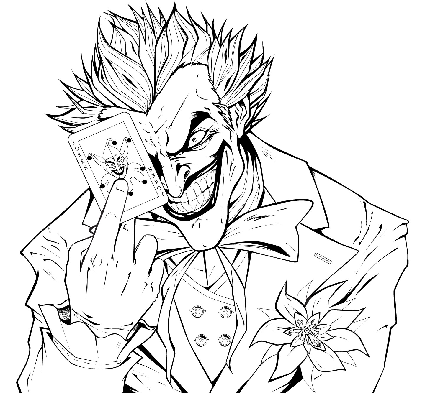 Joker Coloring Pages Printable My Image Sense Coloring Pages Joker 1440x1333 Joker Coloring Pages Printable My Image Sense Coloring Pages Joker