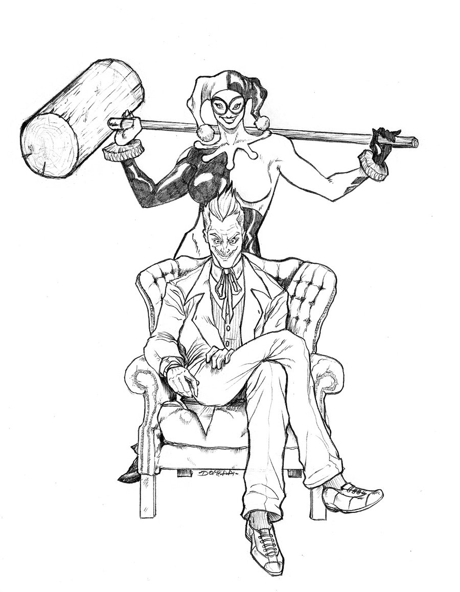 Harley Quinn Coloring Pages 900x1158 Harley Quinn Coloring Pages
